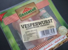 Vesperwurst, Altdeutscher Presskopf | Hochgeladen von: HJPhilippi
