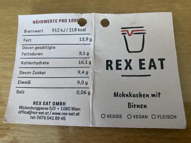 Rex Eat: Mohnkuchen mit Birnen | Hochgeladen von: chriger