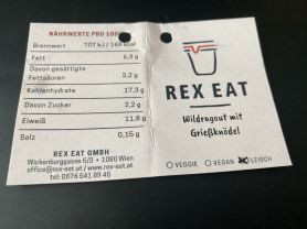 Rex Eat: Wildragout mit Grießknödel | Hochgeladen von: chriger