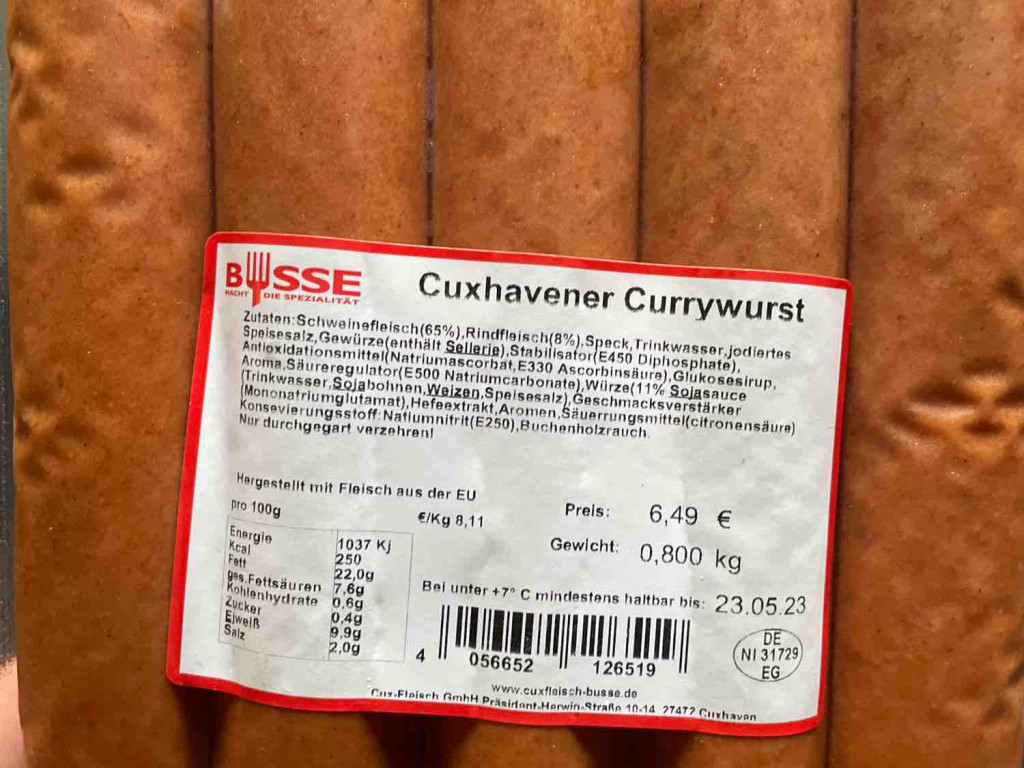 Cuxhaven er Currywurst von liverking | Hochgeladen von: liverking