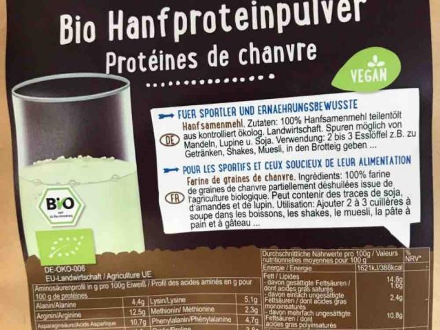 Bio Hanfproteinpulver, Hanfprotein von Mchsner | Hochgeladen von: Mchsner