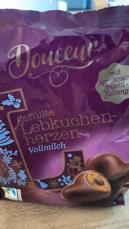 Gefüllte Lebkuchen-Herzen, Vollmilch, mit Aprikosenfruchtfüllung | Hochgeladen von: Meisje62