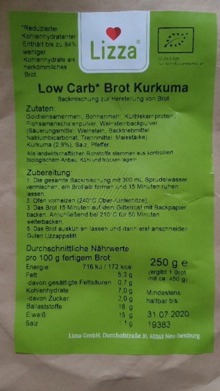 Low Carb Brot Kurkuma von cstrachauer568 | Hochgeladen von: cstrachauer568