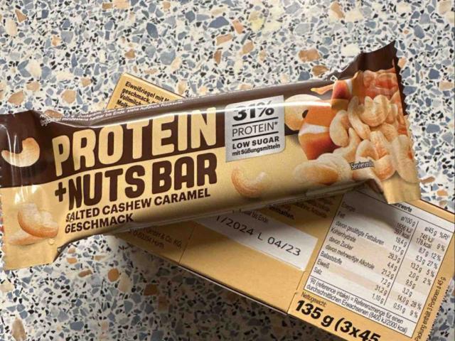 Protein + Nuts Bar, Salted Cashew Caramel Geschmack von marcfddb | Hochgeladen von: marcfddb