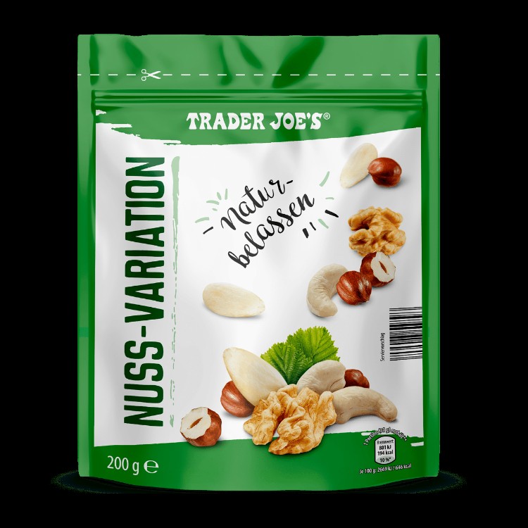 Trader Joe S Trader Joe S Nuss Variation Naturbelassen Kalorien Neue Produkte Fddb