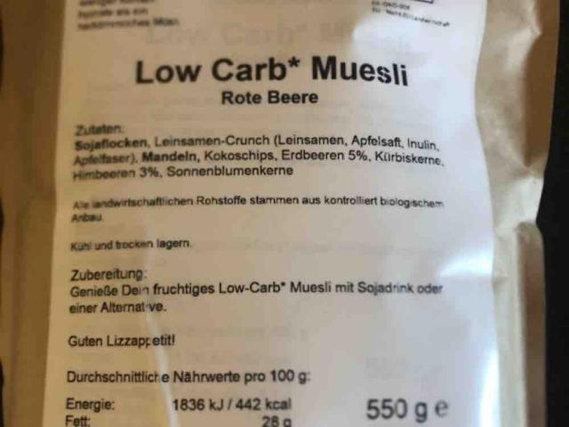 low carb müsli rote beere von tiamilla | Hochgeladen von: tiamilla