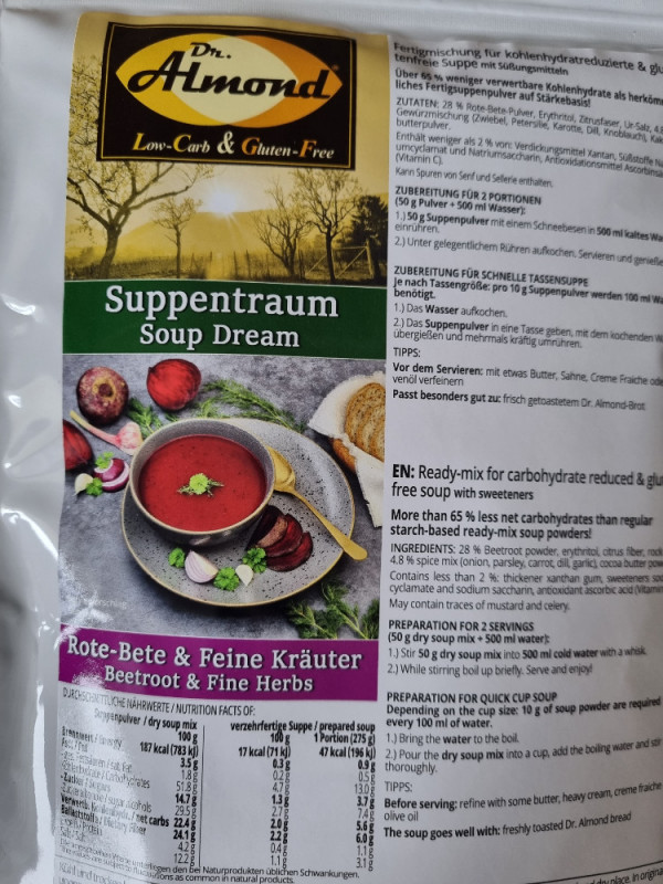 Suppentraum, Rote-Bete & feine Kräuter  ( Pulver ) von Cooni | Hochgeladen von: CoonieCat