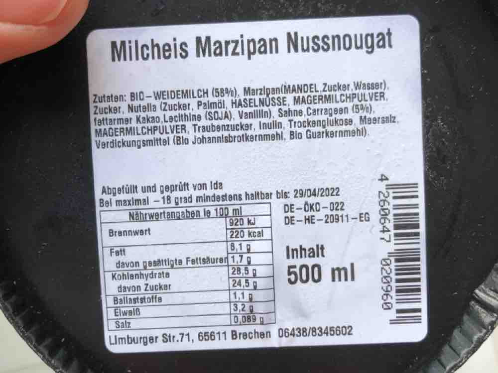 Milcheis Marzipan Nussnougat von PeanutButterAndNutella | Hochgeladen von: PeanutButterAndNutella