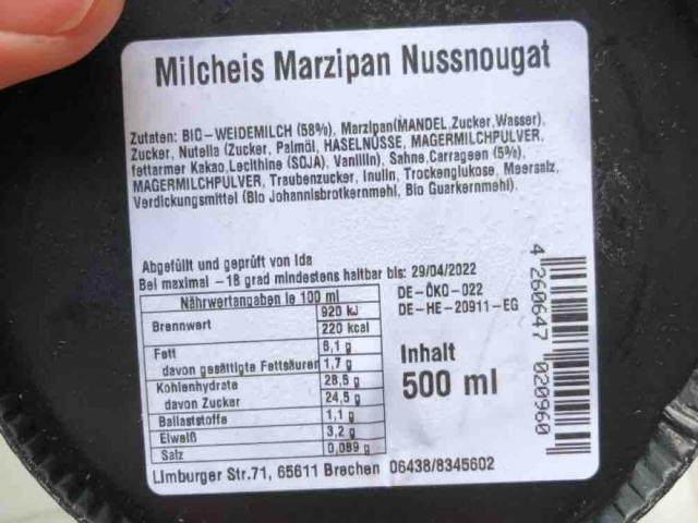 Milcheis Marzipan Nussnougat von PeanutButterAndNutella | Hochgeladen von: PeanutButterAndNutella