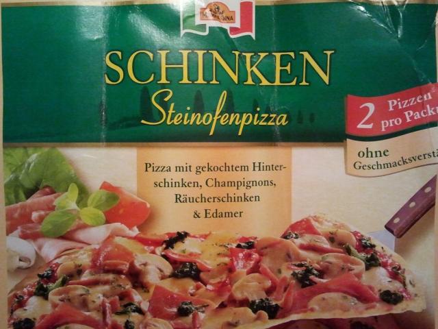Steinofenpizza, Schinken | Hochgeladen von: huhn2
