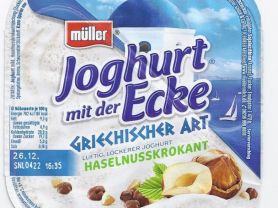 Jughurt mit der Ecke Griechischer Art, Haselnusskrokant | Hochgeladen von: nachtstreuner