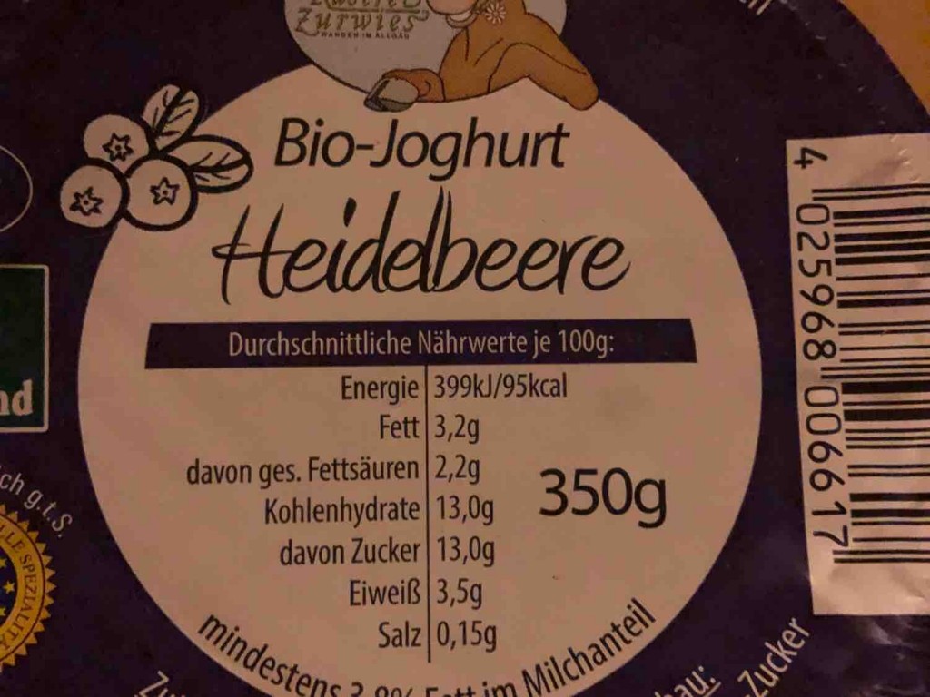 Bio-Joghurt Heidelbeere, 3,8% Fett von SchneeflockederSonne | Hochgeladen von: SchneeflockederSonne