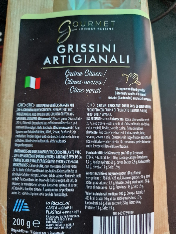 Grissini Artigianali, Grüne Oliven von vofu | Hochgeladen von: vofu