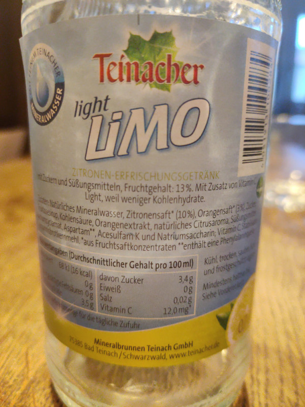 Teinacher Limo Light von Breitkrug | Hochgeladen von: Breitkrug