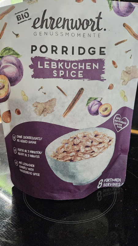 Porridge Lebkuchen Spice, ohne Zuckerzusatz von mokekko388 | Hochgeladen von: mokekko388