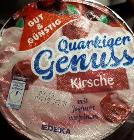 Quarkiger Genuss, Gut & Günstig, 500g, Kirschzubereitung von | Hochgeladen von: Enomis62