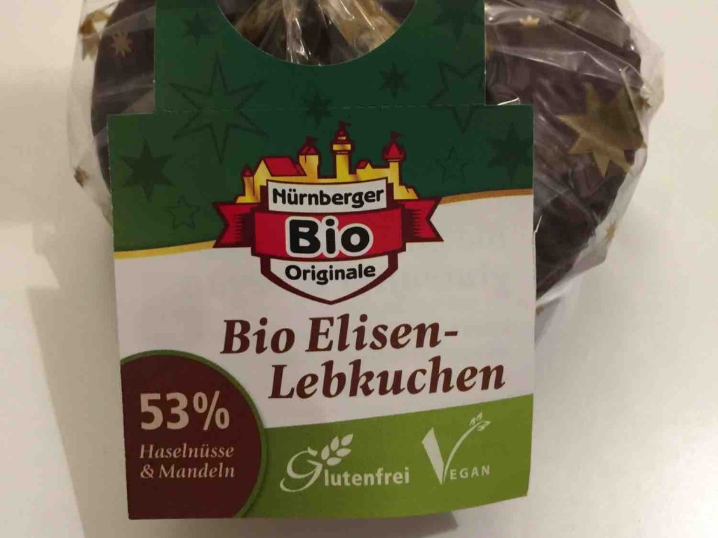 Bio Elisen-Lebkuchen, 53% Haselnüsse & Mandeln von BFG | Hochgeladen von: BFG