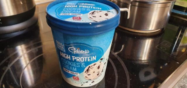 High Protein Cookies&Cream, Eis Lidl von raaaaaahel | Hochgeladen von: raaaaaahel