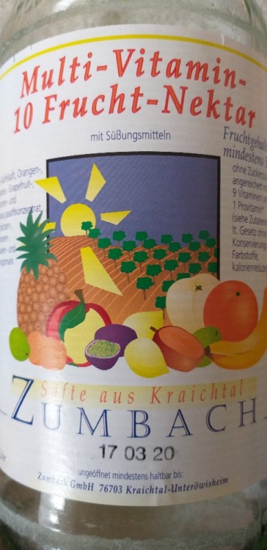 Multivitaminsaft  Zumbach, 10 Frucht-Nektar von Detlef 1 | Hochgeladen von: Detlef 1