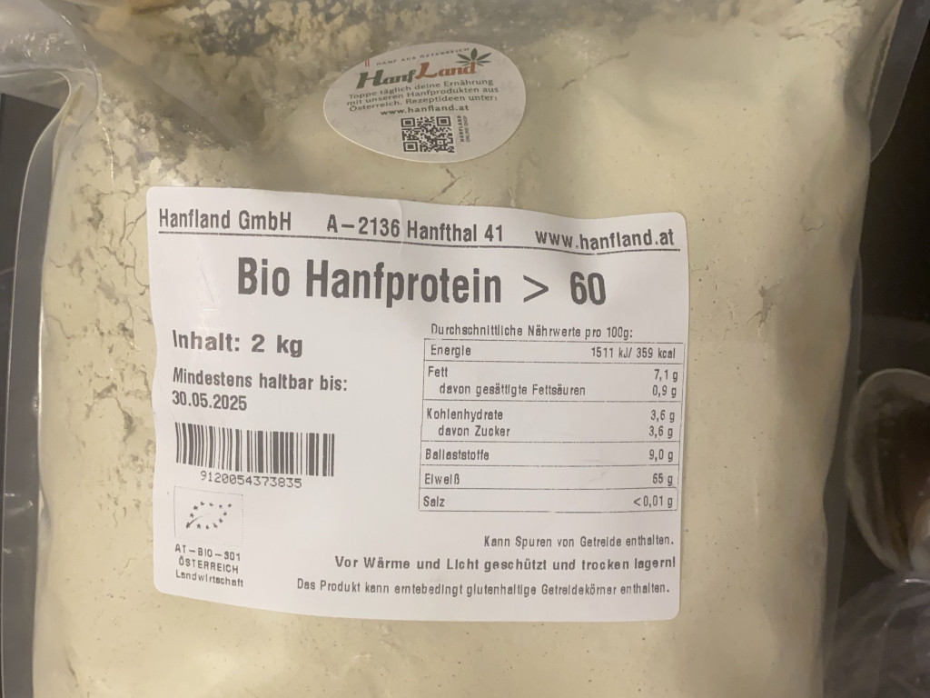 Hanfprotein Bio 60, 65g Protein von annaalm9 | Hochgeladen von: annaalm9