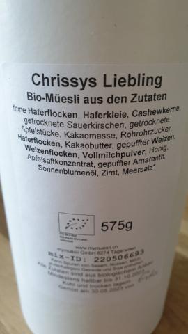 Chrissys Liebling, myMuesli Mix von Feenstaub im Wald | Hochgeladen von: Feenstaub im Wald