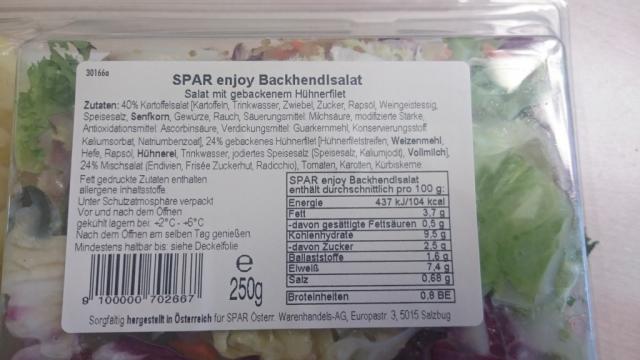 Spar Enjoy Backhendel Salat, Hänchen | Hochgeladen von: weltvonalex