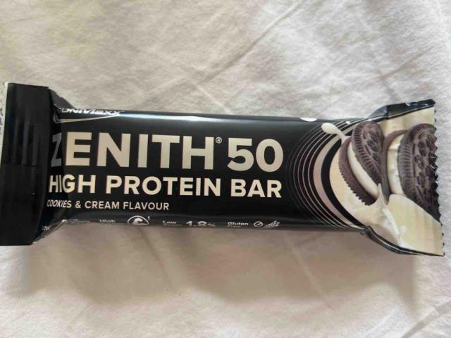 Zenith 50 high Protein Bar, Coockies ans Cream von prisca | Hochgeladen von: prisca