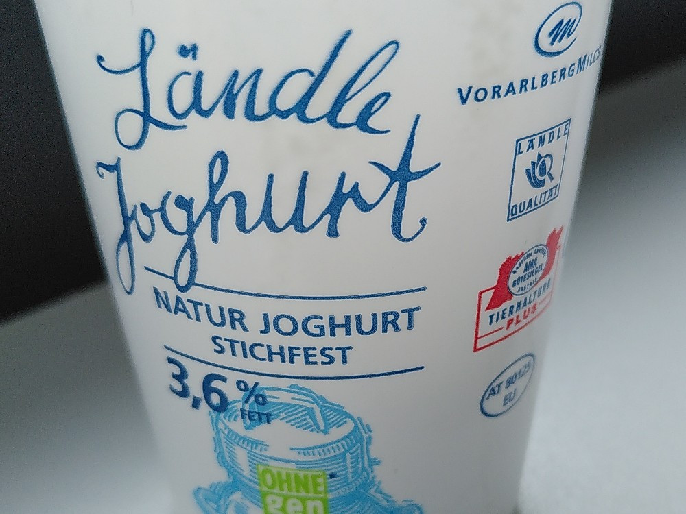 Ländle Natur Joghurt Stichfest, 3.6% Fett von OWI | Hochgeladen von: OWI Ländle Natur Joghurt Stichfest, 3.6% Fett von OWI | Hochgeladen von: OWI