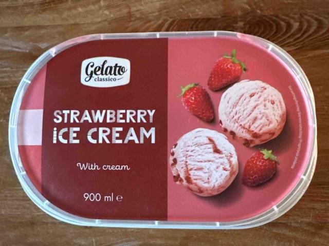 Gelato Strawberry Ice Cream, with cream von Kattik | Hochgeladen von: Kattik