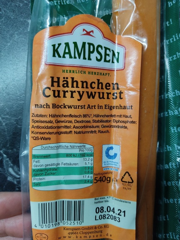 Hähnchen Currywurst von a. oppelt77 | Hochgeladen von: a. oppelt77