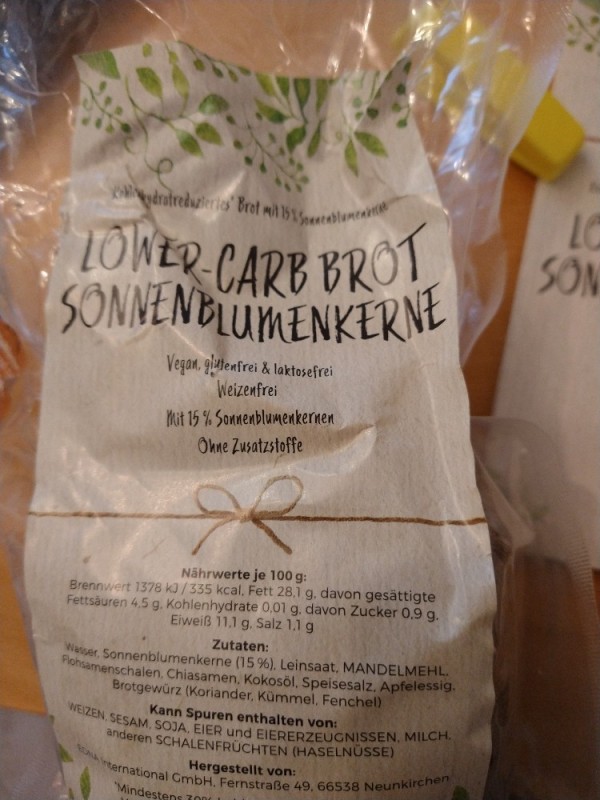 Lower Carb Brot Sonnenblumenkerne von Topha | Hochgeladen von: Topha