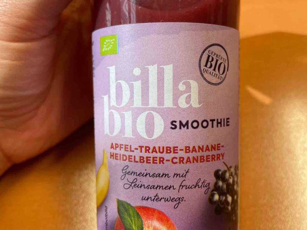 Billa Bio Smoothie, Apfel Traube Banane Heidelbeer Cranberry von | Hochgeladen von: hubsala