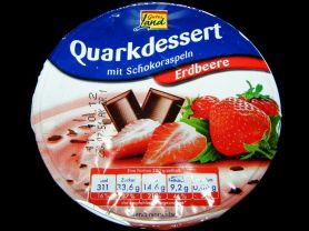 Quarkdessert mit Schokoraspeln, Erdbeere | Hochgeladen von: Samson1964