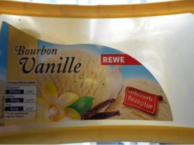 Rewe Bourbon-Vanille-Eis mit Sahne verfeinert, Vanille | Hochgeladen von: Kaffeetante68
