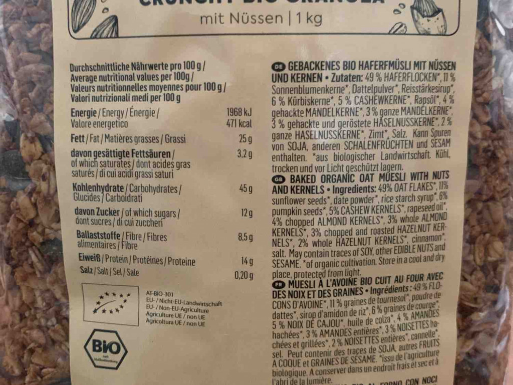 Crunchy Bio Granola, mit Nüssen von annacelina | Hochgeladen von: annacelina