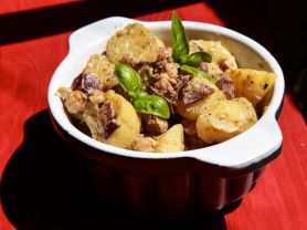 Kartoffel-Kichererbsen-Salat vegan | Hochgeladen von: julifisch