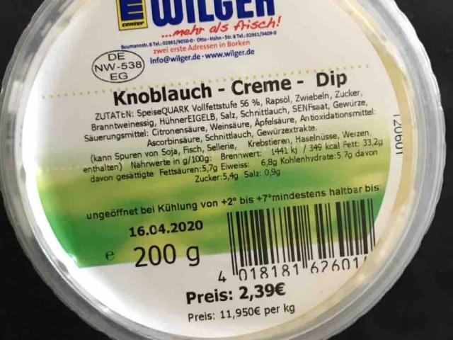 Fotos und Bilder von Neue Produkte, Knoblauch Creme Dip (Edeka) - Fddb