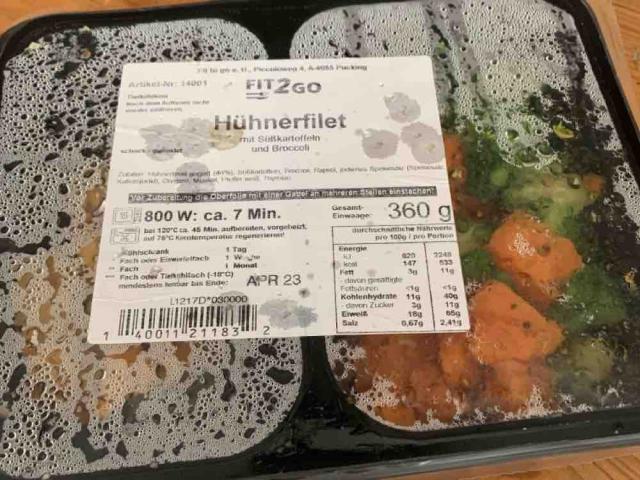 Fit2Go Hühnerfilet mit Süßkartoffel und Broccoli von georghausi | Hochgeladen von: georghausi