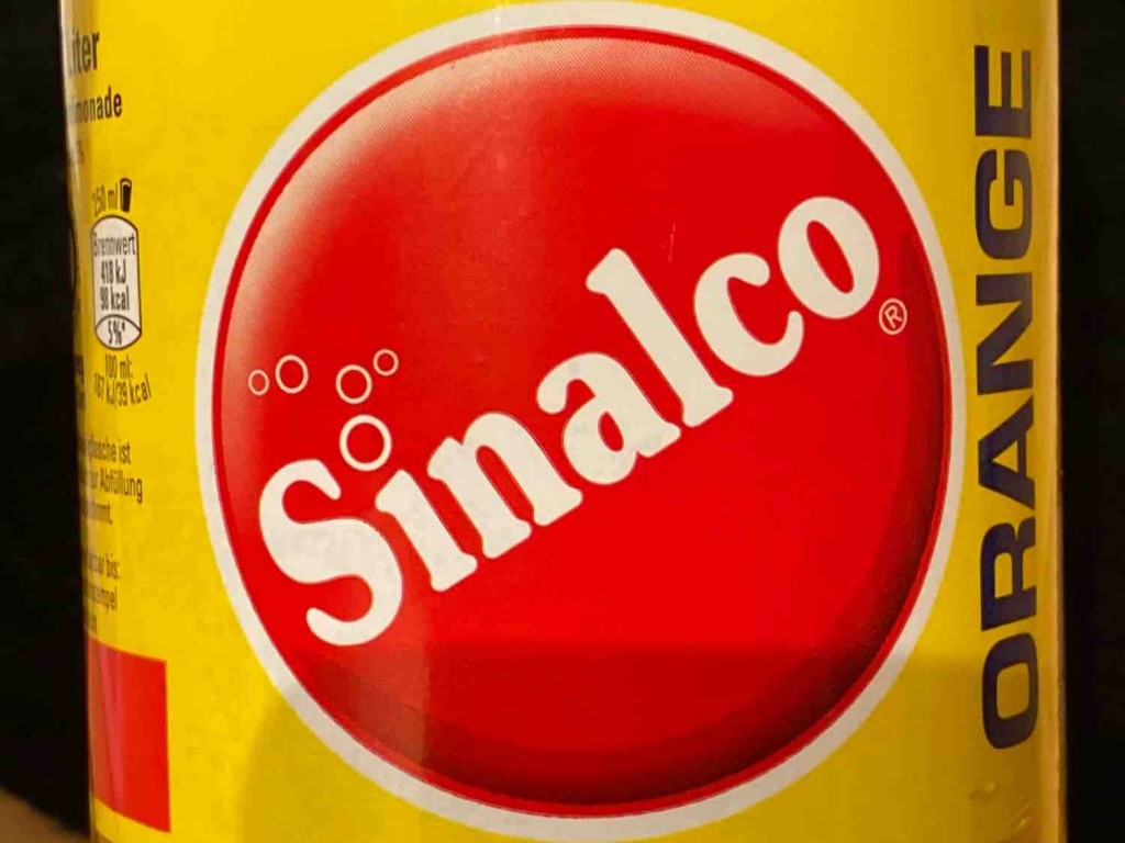 Sinalco Orange, Fruchtgehalt: 5%   Zusatz von Vitamin C von date | Hochgeladen von: datenhamster