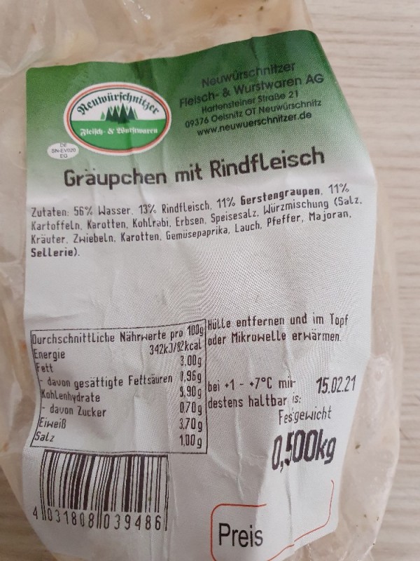 Gräupchen mit Rindfleisch von Prsi | Hochgeladen von: Prsi