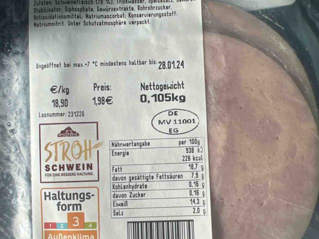 Lyoner, Stroh Schwein (Fleischwerk EDEKA Nord GmbH) von dielisa | Hochgeladen von: dielisa