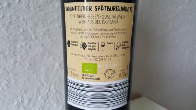 Dornfelder Spätburgunder, Rotwein Trocken Biowein Gut bio  | Hochgeladen von: LeeviHilija