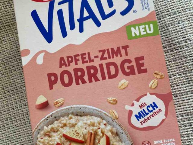 Vitalis Apfel-Zimt Porridge, ohne Milch zubereitet von Evalopoul | Hochgeladen von: Evalopoulos