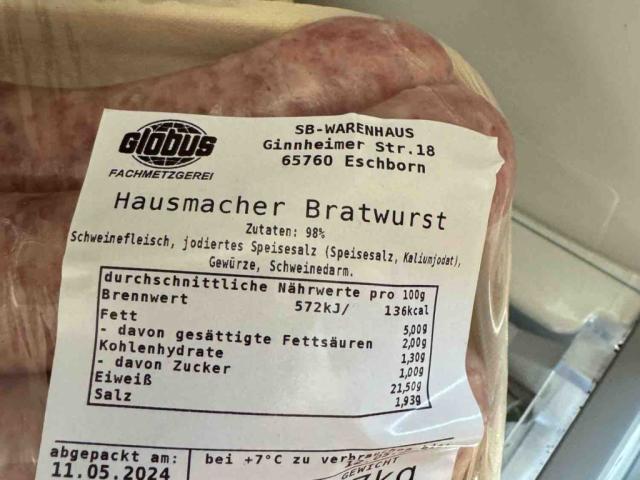 Globus Hausmacher Bratwurst Grob von Niclas.... | Hochgeladen von: Niclas....