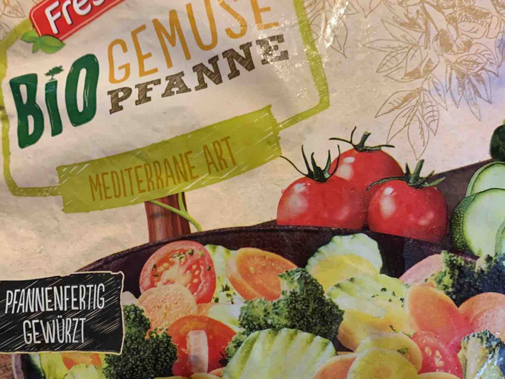 Freshona, Bio Gemüse Pfanne Mediterrane Art Kalorien - Neue Produkte - Fddb