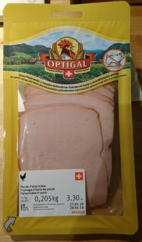 Poulet-Fleischkäse, Optigal | Hochgeladen von: Robertoho