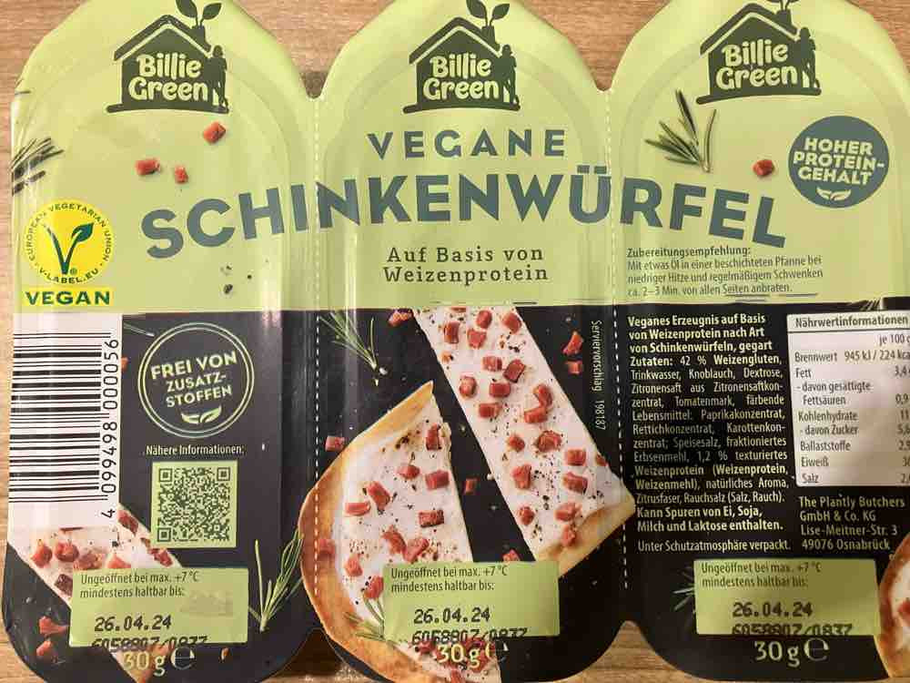 Vegane Schinkenwürfel, auf Basis von Weizenprotein von Nimeriah | Hochgeladen von: Nimeriah