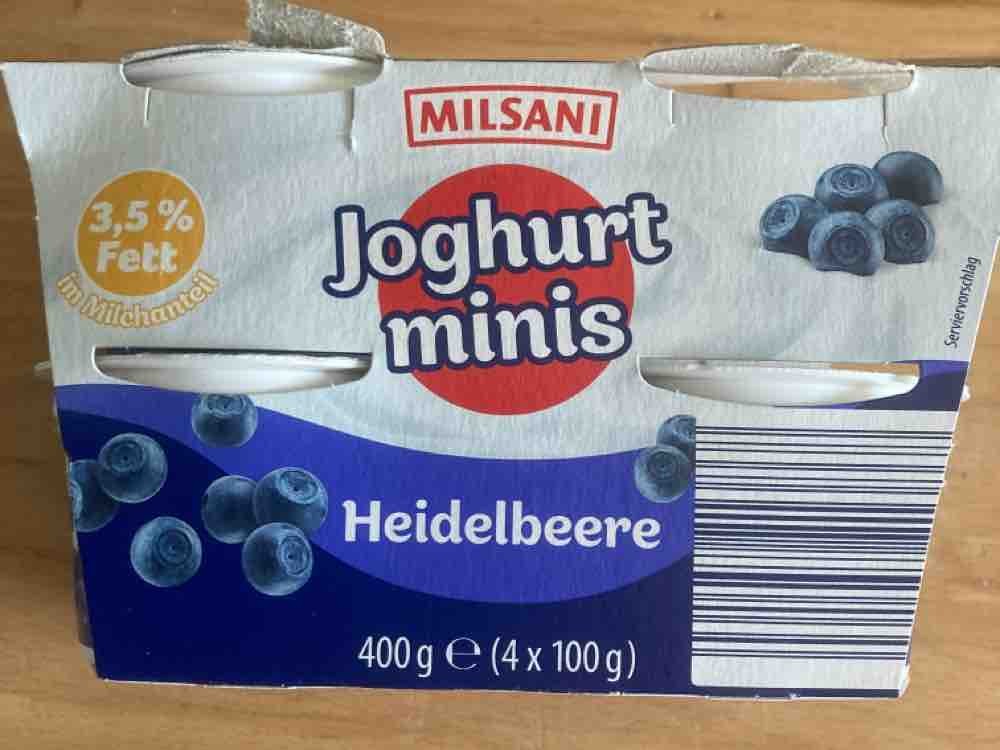 Joghurt minis (Heidelbeere), 3,5 % Fett im Milchanteil von Maxth | Hochgeladen von: Maxtheman