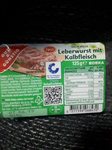 Leberwurst, mit Kalbfleisch  von deticorn | Hochgeladen von: deticorn