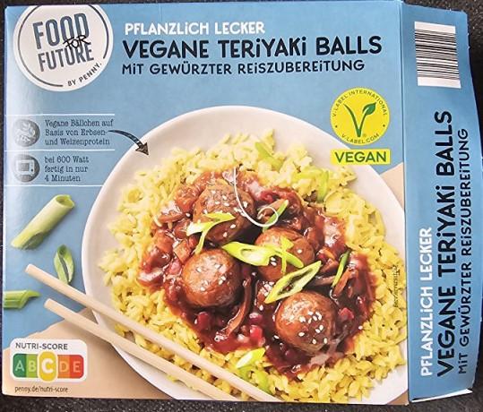 Vegane Teriyaki Balls, mit gewürzter Reiszubereitung | Hochgeladen von: Trakios